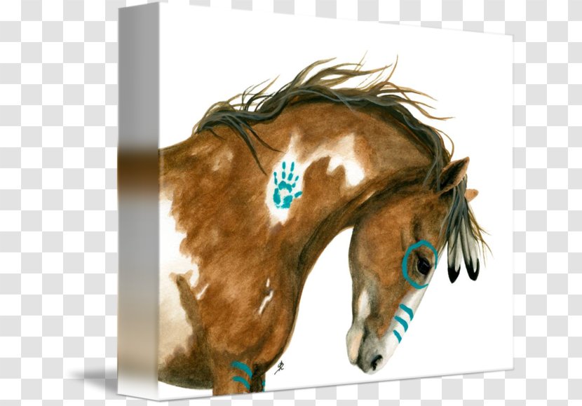 The Horse Fair Painting Mane Mustang Pony - Pinto Transparent PNG