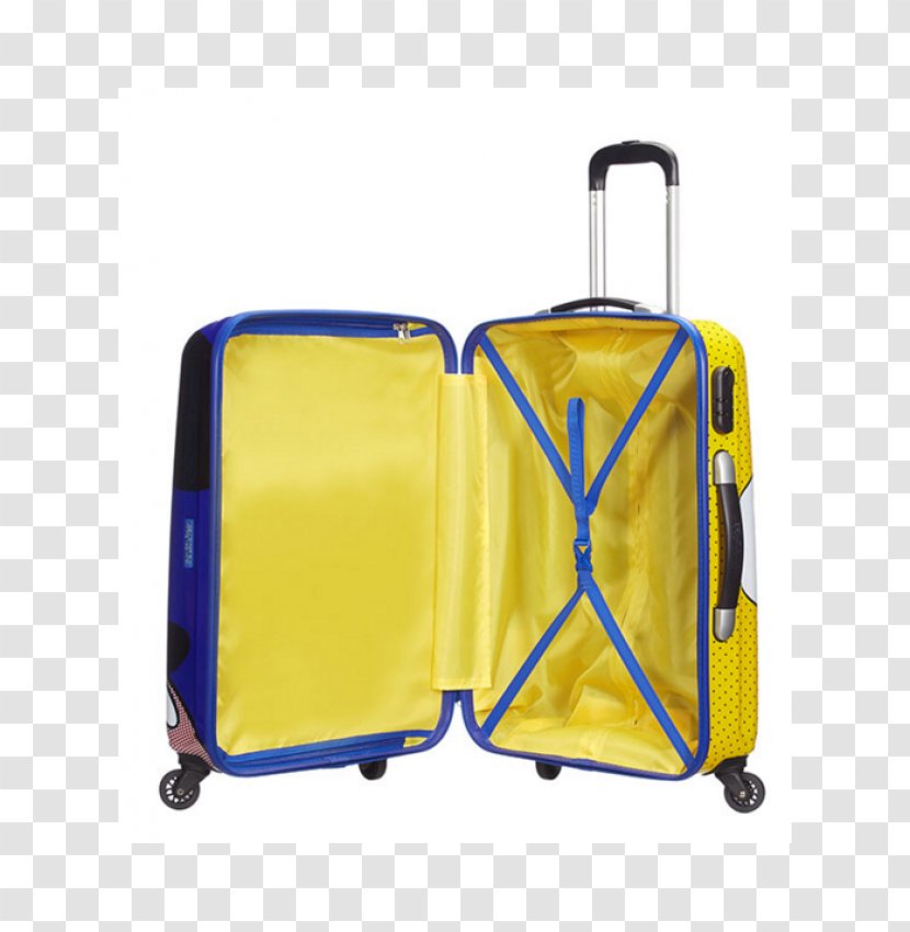 Hand Luggage Mickey Mouse Minnie Suitcase American Tourister - Yellow Transparent PNG