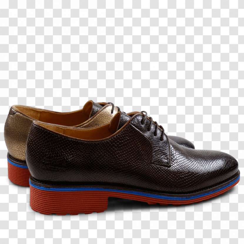Leather Brown Derby Shoe Nappa - Woman Transparent PNG