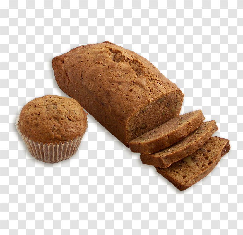 Pumpkin Bread Banana Rye Muffin Dessert - Food Transparent PNG