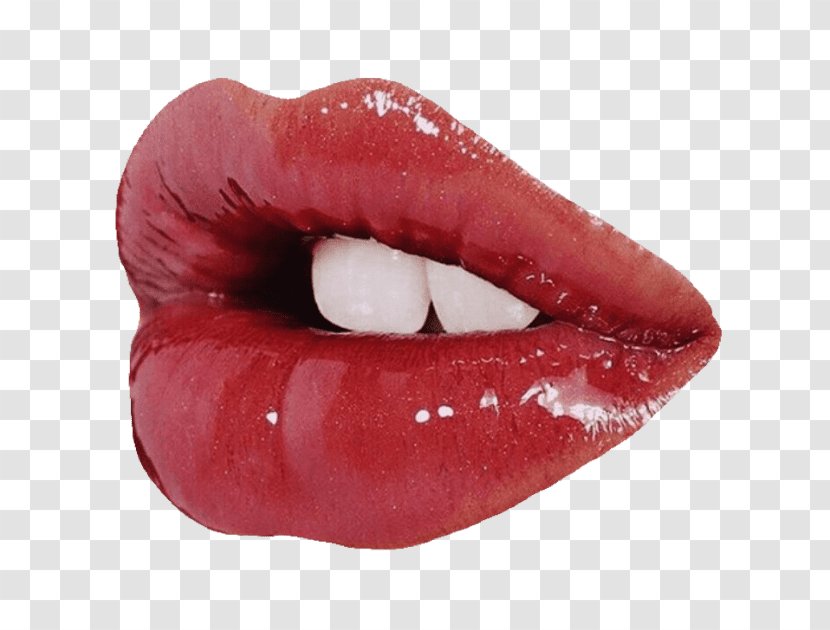 Lip Gloss Mouth - Augmentation - Red Lips Transparent PNG