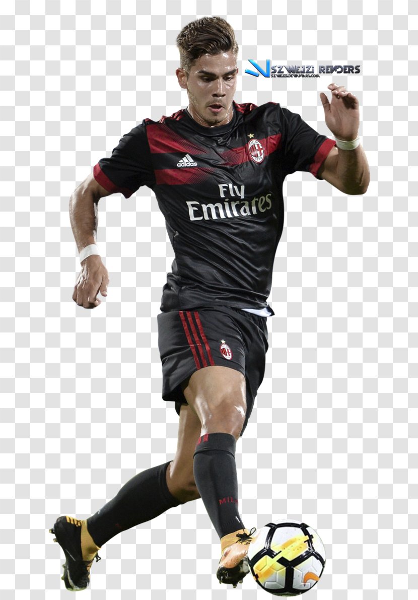 André Silva A.C. Milan Football Player Desktop Wallpaper Transparent PNG