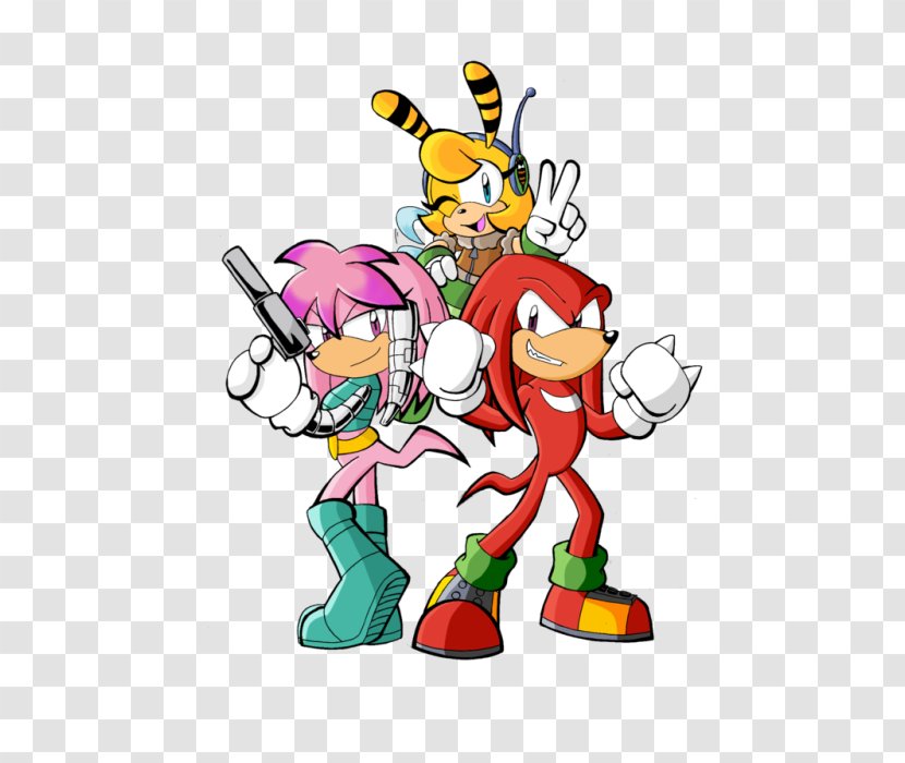 Espio The Chameleon Cream Rabbit Charmy Bee Sonic Hedgehog - Cartoon Transparent PNG