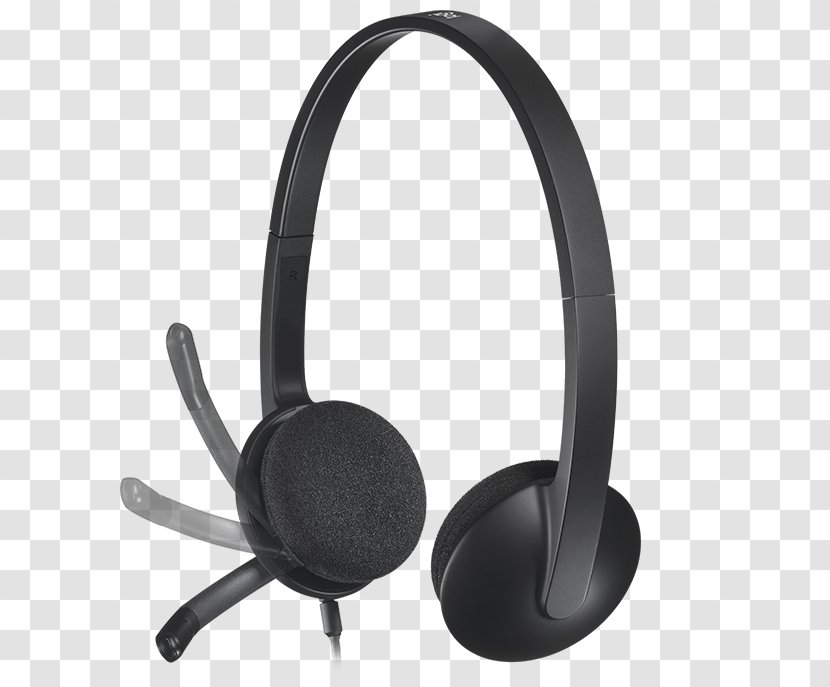 Logitech H340 Digital Audio Microphone Headset Headphones - Usb - Computer Transparent PNG