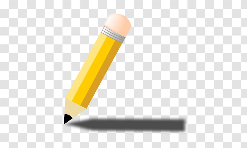 Pencil Yellow Angle - Office Supplies - Free Clipart Transparent PNG