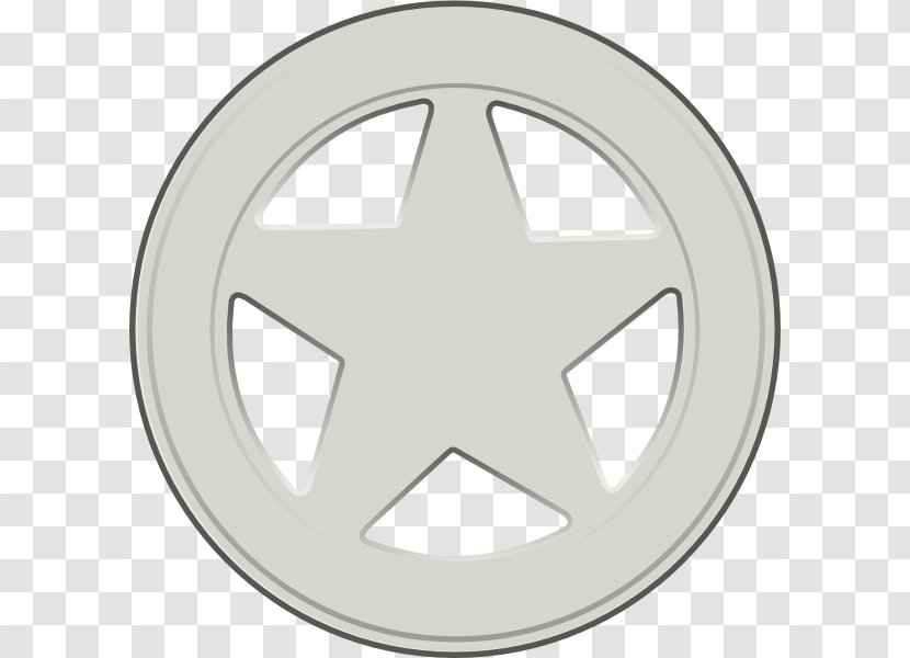 Badge Sheriff Police Clip Art - Spoke - Star Transparent PNG
