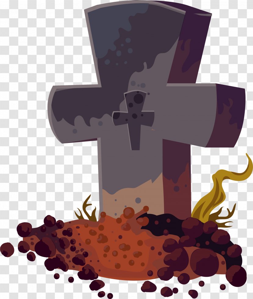 Christian Cross Headstone Grave - Stele - The Cross, Grave, Gravestone Transparent PNG