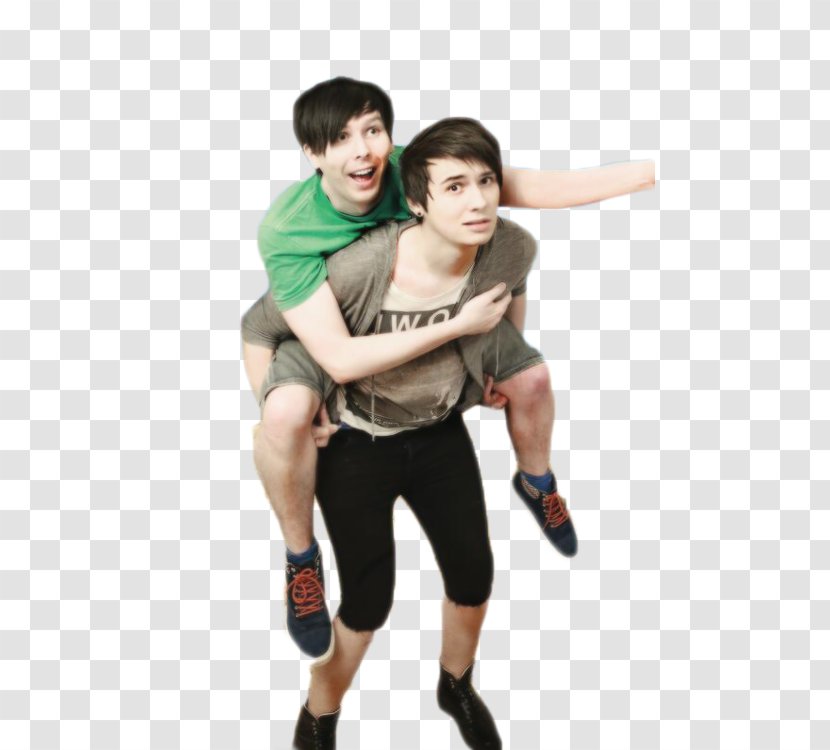 Dan Howell Phil Lester And YouTuber Image - Drawing Transparent PNG