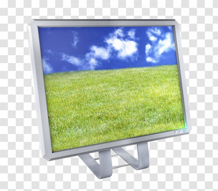 Computer Monitor Flat Panel Display - Meadow - Screen Transparent PNG