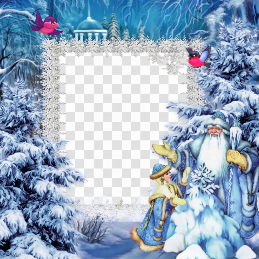 Christmas Frame Border Decor - Snow - Picture Freezing Transparent PNG