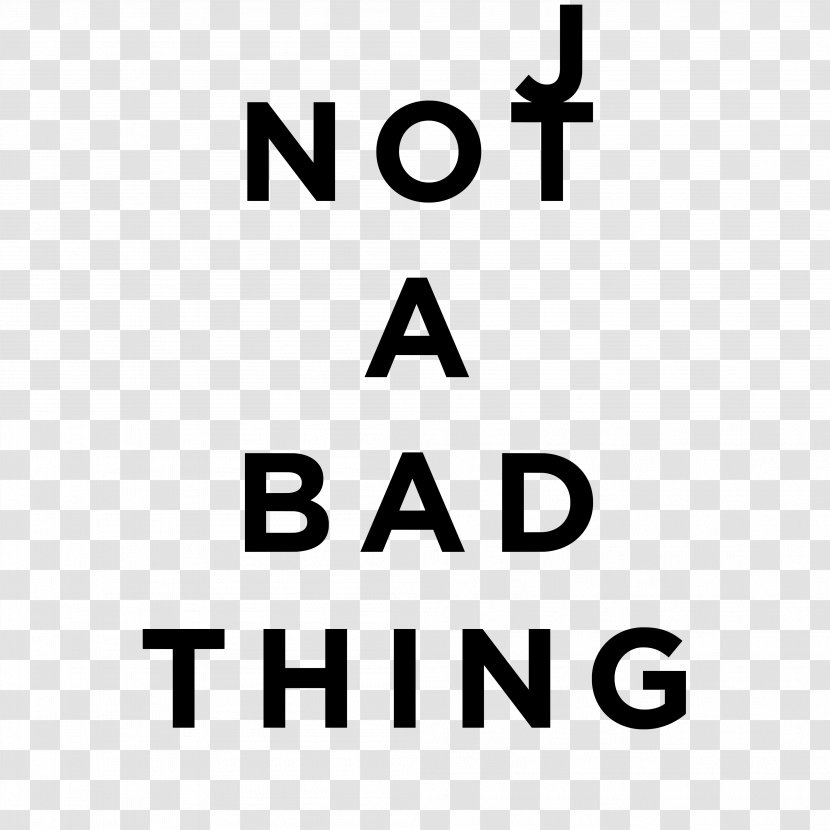 Not A Bad Thing Logo Brand Angle - Black And White - Justin Timberlake Transparent PNG