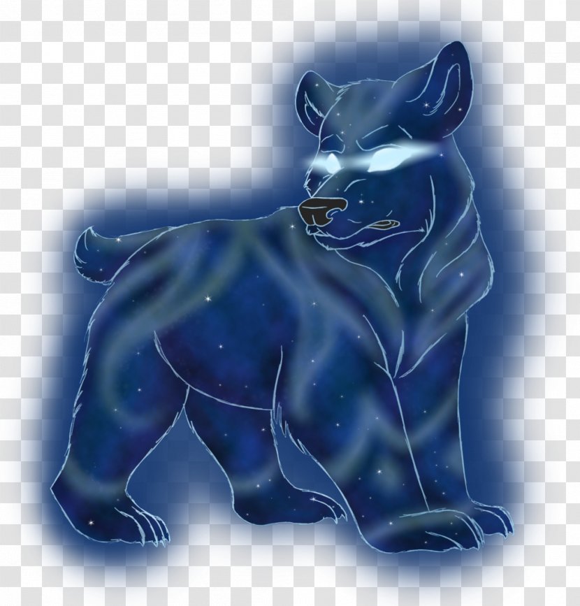 Bear Dog Art Mammal Cat - Electric Blue Transparent PNG