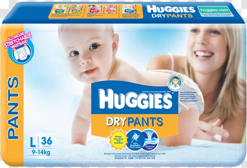 Diaper Huggies Infant Brand Toddler - Health - Pants Transparent PNG