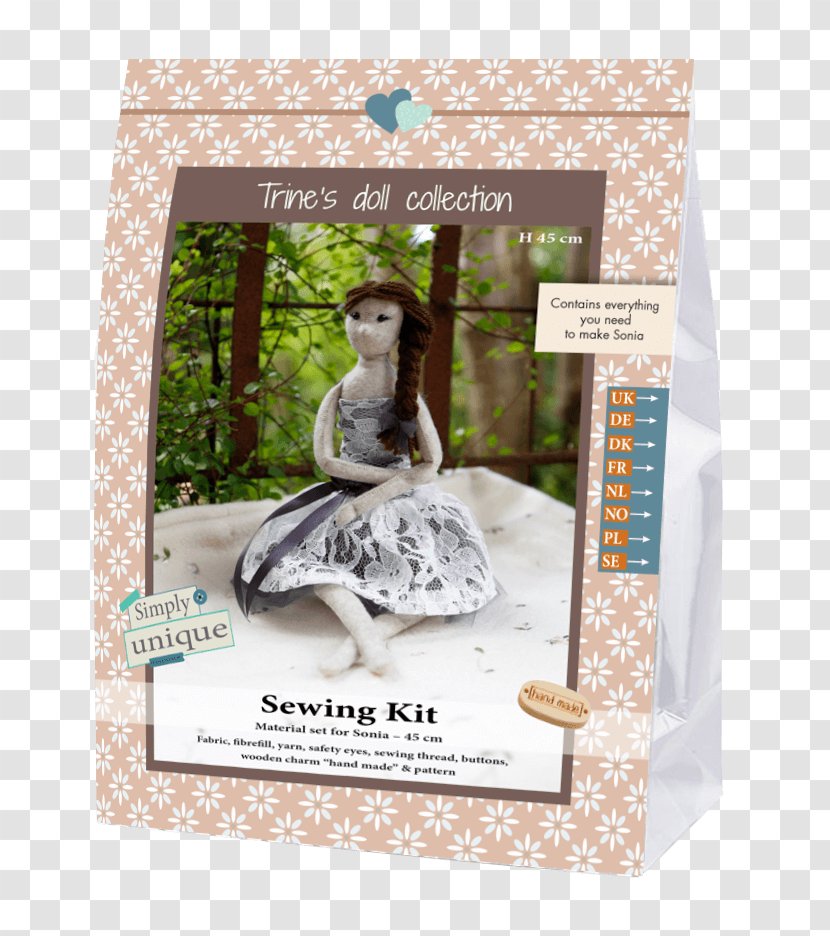 Sewing Doll Felt Feutrine Pattern - Craft - Kit Transparent PNG