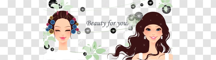 Make-up Drawing Animation - Watercolor - Hand-painted Pattern Fashionable Women Transparent PNG