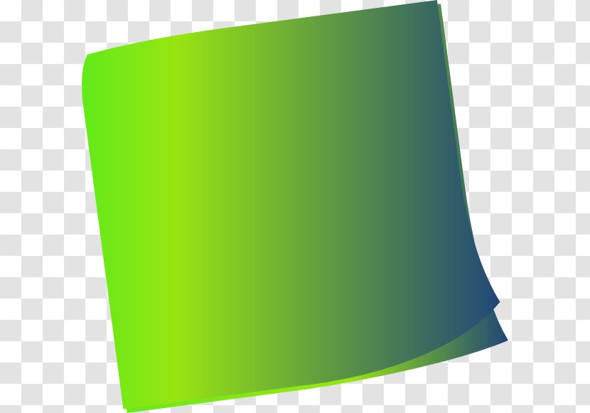 Post-it Note Paper Clip Art - Green - Post It Transparent PNG