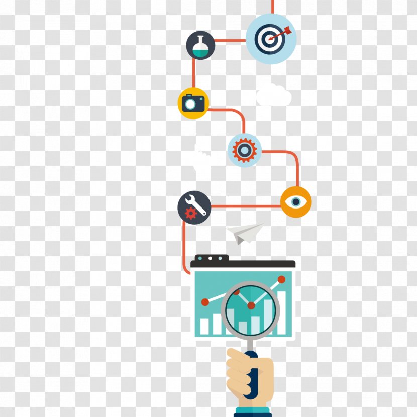 Magnifying Glass Process Illustration - Vecteur - Vector Transparent PNG