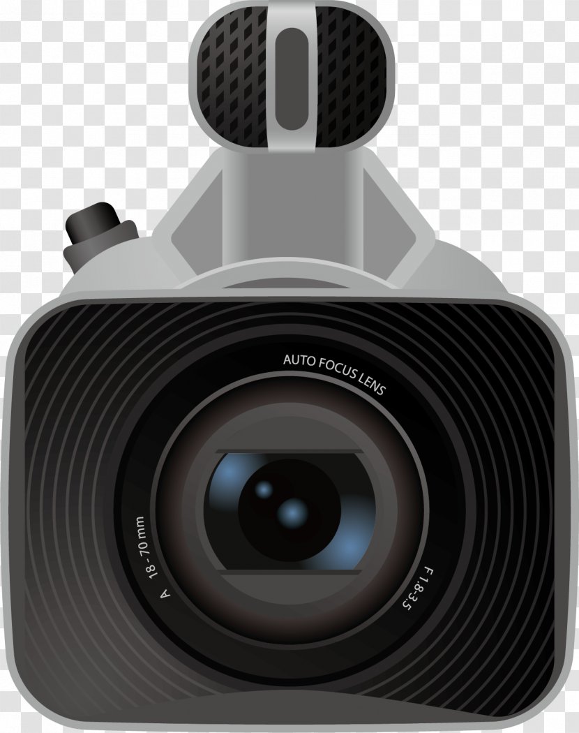 Digital SLR Camera Lens Webcam - Mirrorless Interchangeable - Vector Material Transparent PNG