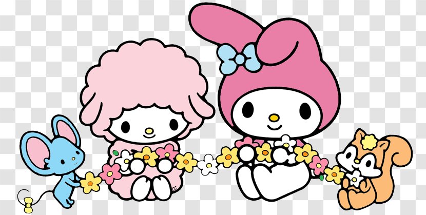 Hello Kitty My Melody Sanrio Clip Art - Silhouette - Cartoon Transparent PNG
