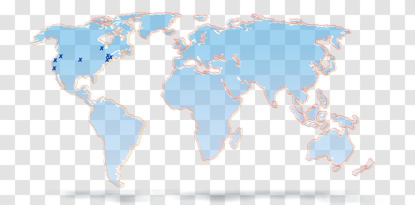 World Map Vector - Unmanned Aircraft Communication Technology Transparent PNG