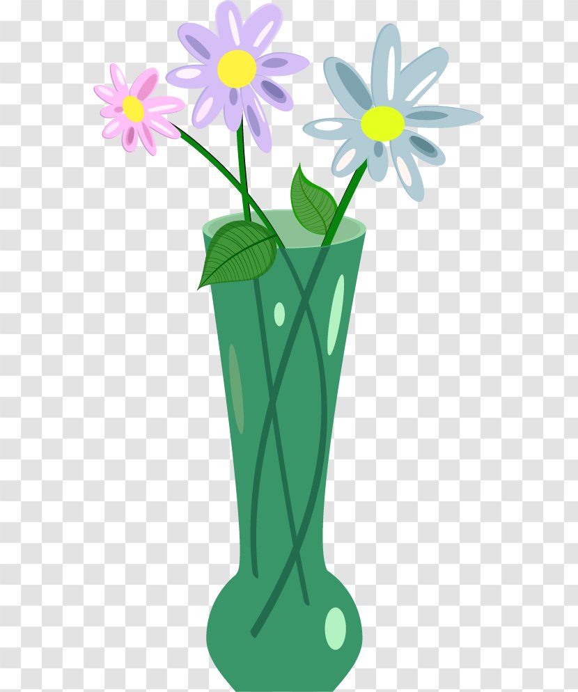 Vase Glass Flower Floral Design - Plant - Vector Hand-painted Transparent PNG