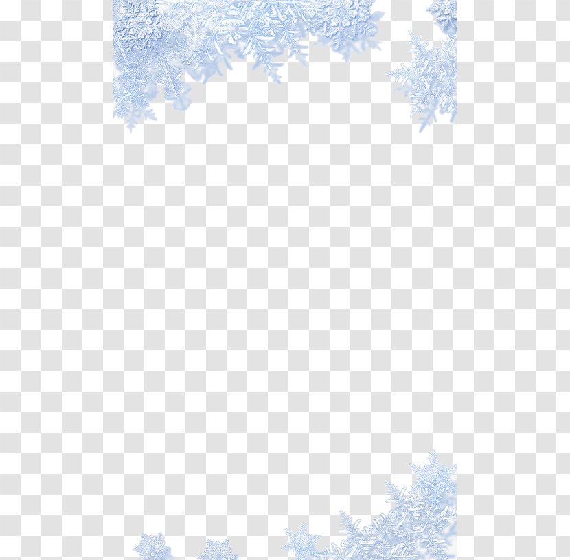 Blue Sky Angle Pattern - Snowflake Transparent PNG