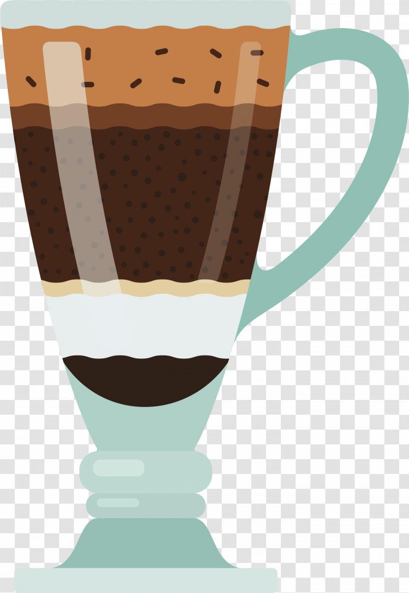 Milk Coffee Cup Chocolate - Drink - Vector Transparent PNG