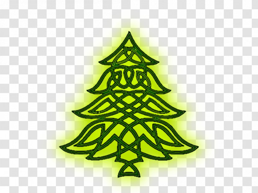 Christmas Tree Celts Celtic Knot Art - Spotlights Transparent PNG