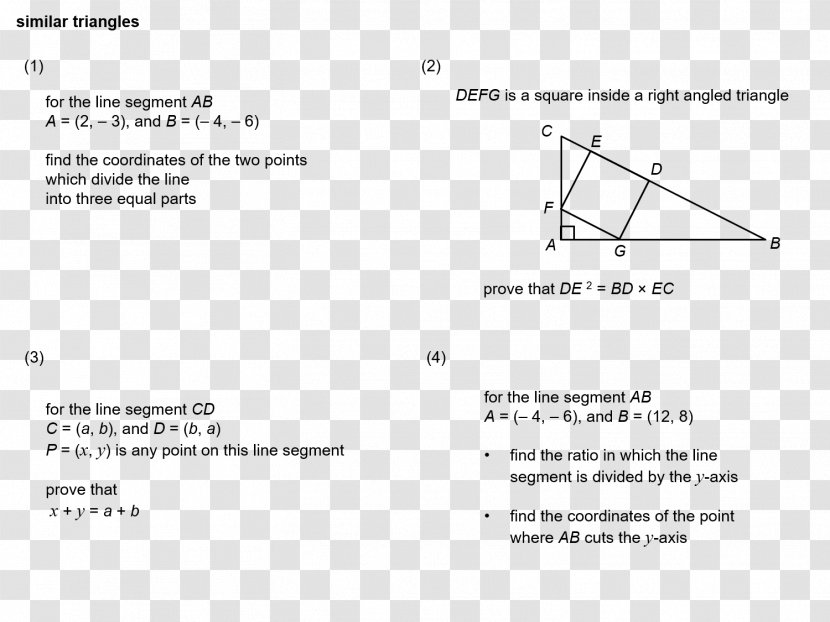 Similar Triangles Mathematics Area - Brand - Triangle Transparent PNG