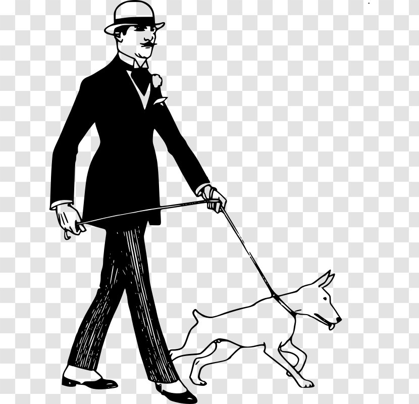 Dog Man Walking Clip Art Transparent PNG
