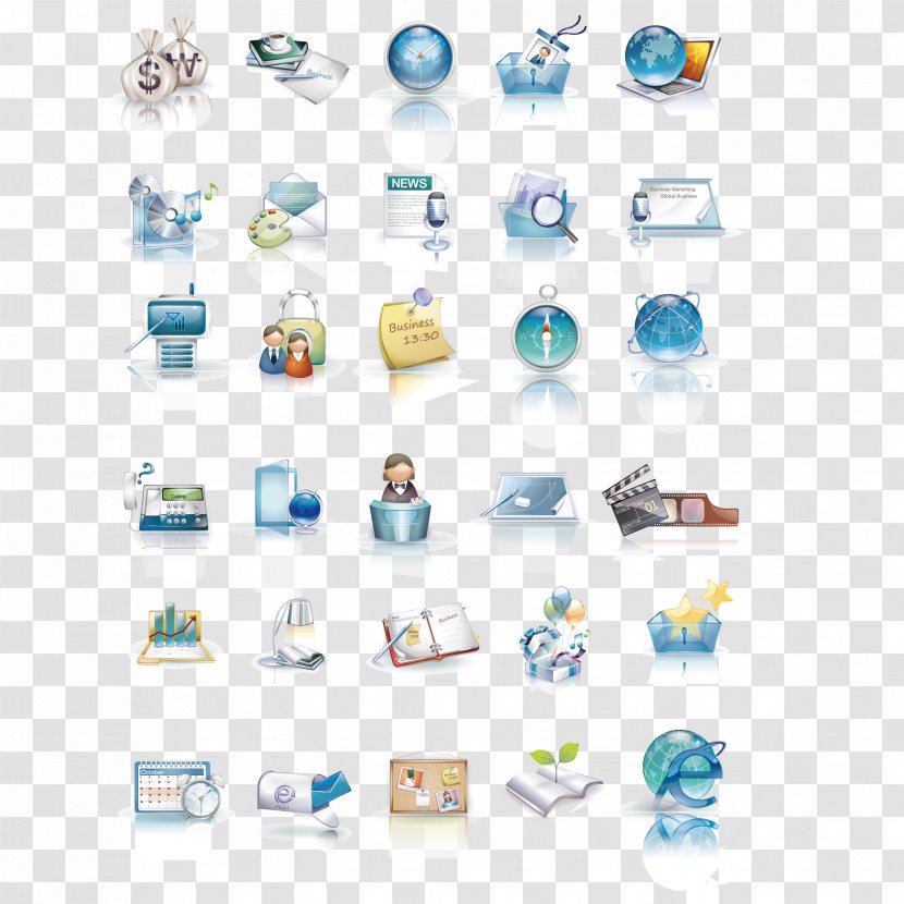 Business 3D Computer Graphics Icon - 3d - Beautiful Style Vector Material Transparent PNG