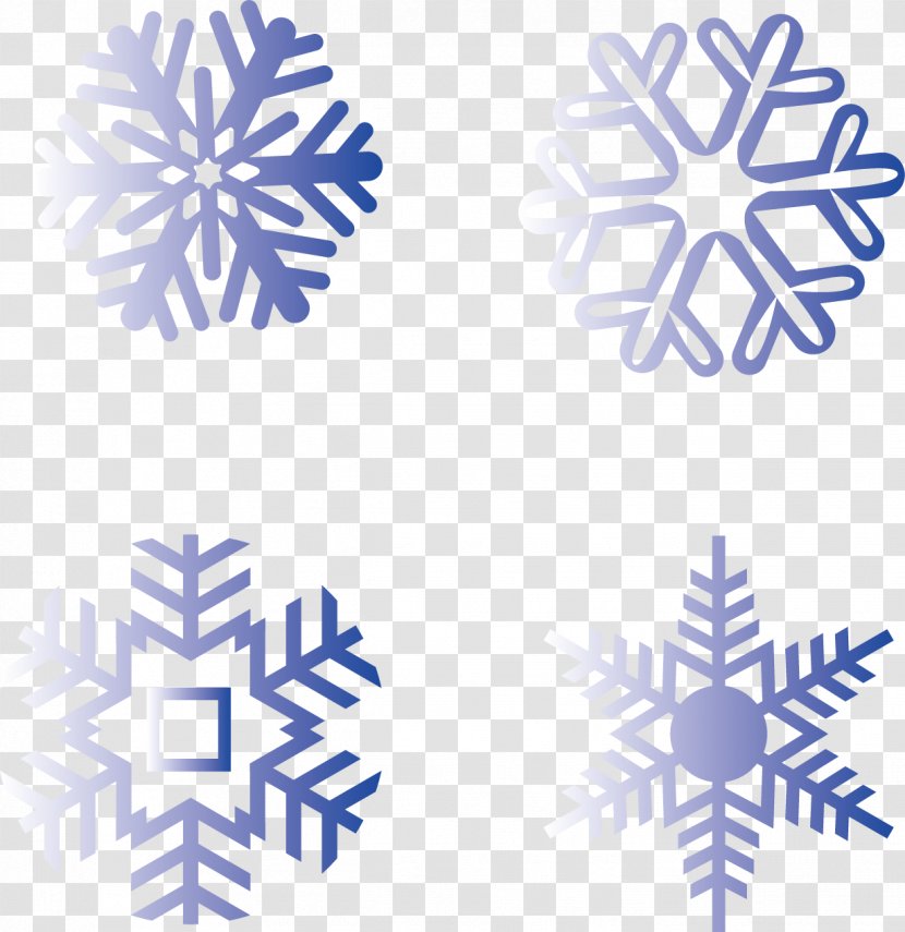 Snowflake Silhouette Winter - Blue - Snowflakes Creative Transparent PNG