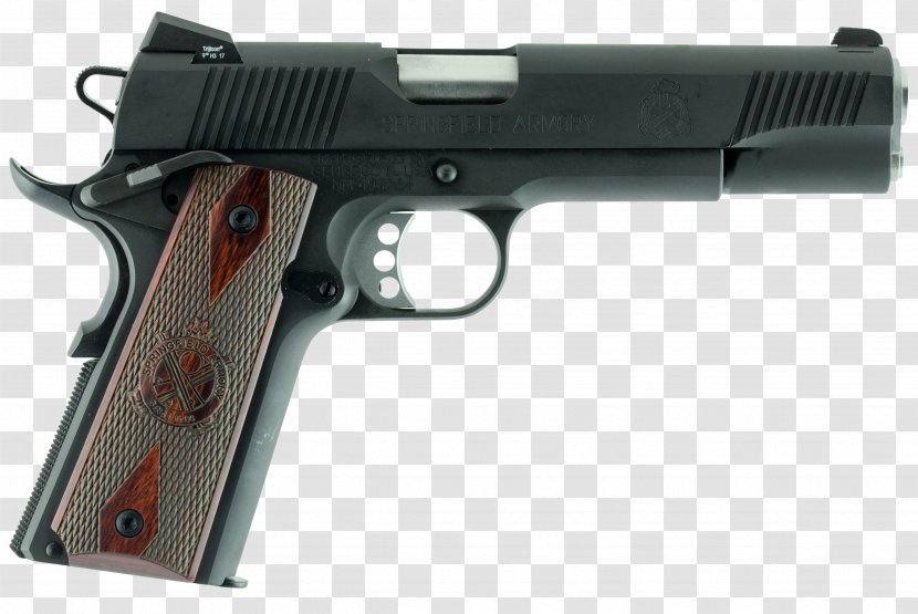 Springfield Armory M1911 Pistol .45 ACP Remington 1911 R1 - Handgun Transparent PNG