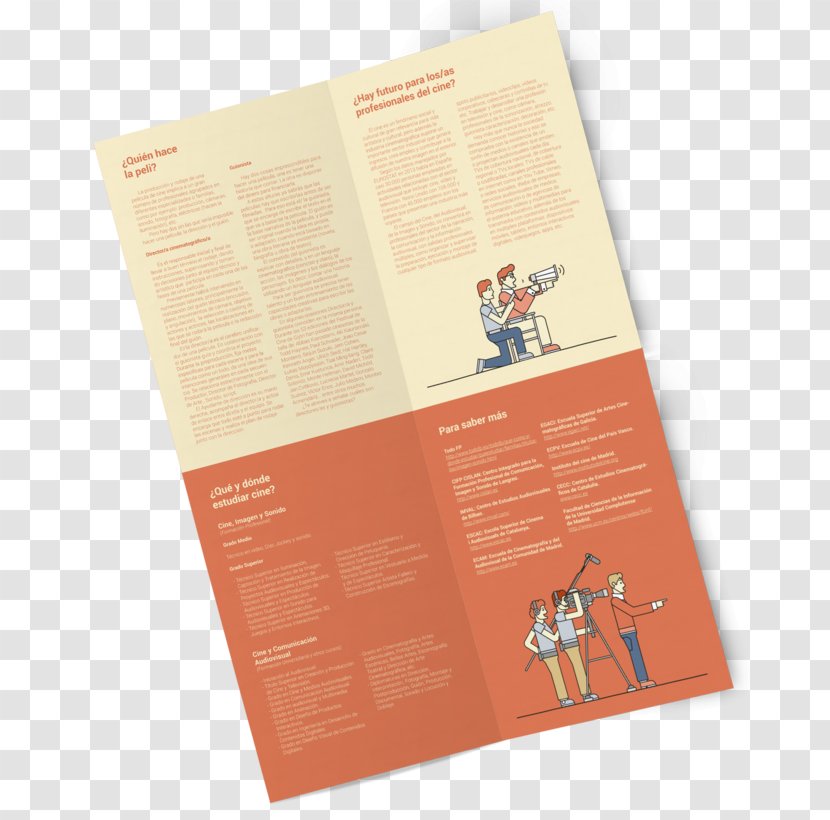 Brochure - Paper - Accordion Booklet Mockup Transparent PNG