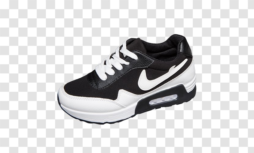 Sneakers Skate Shoe Nike White - Black Air Shoes Transparent PNG