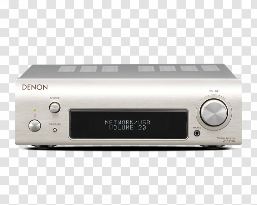 DENON DCD-F109 Black CD Player AV Receiver DNP-F109 Network Denon DRA F109 - Hi-fi Transparent PNG