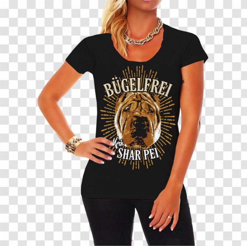 T-shirt Woman Clothing Hoodie Top - Tshirt - Shar Pei Transparent PNG