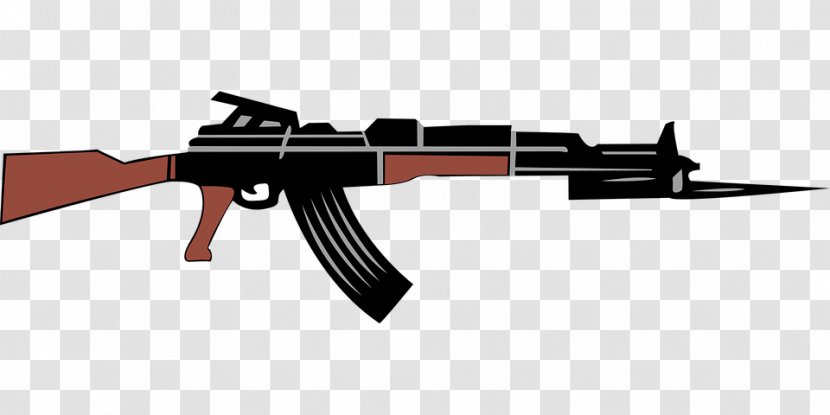AK-47 Firearm Clip Art Weapon - Heart - Ak 47 Transparent PNG