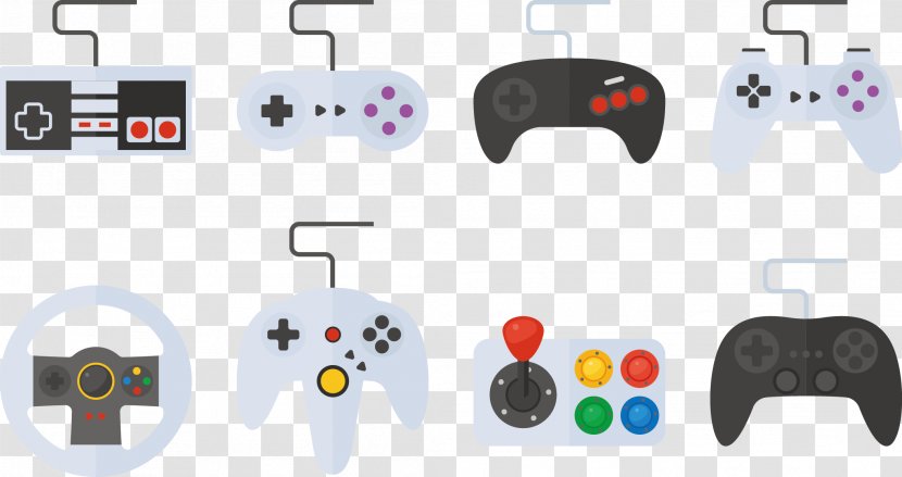 Video Game Console Gamepad Joystick - Electronics Accessory - Vector Transparent PNG