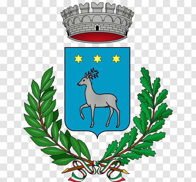 Stemma Di Palermo Bergamo Coat Of Arms Sicilian - Animal Figure - Roe-deer Transparent PNG