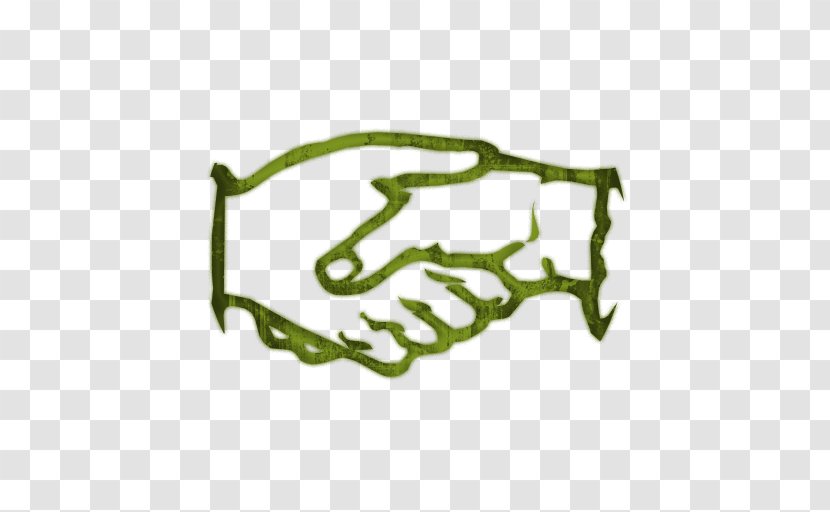 Handshake Clip Art - Green Transparent PNG