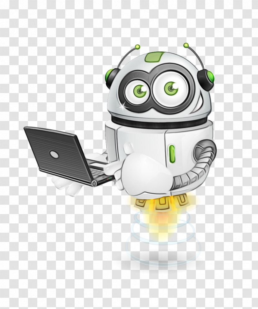 Cartoon Technology Robot Data Storage Device Electronic - Fictional Character Action Figure Transparent PNG