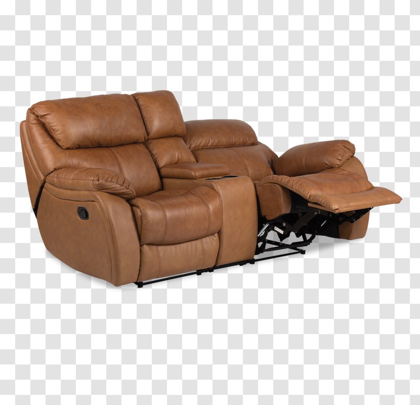 Recliner Leather Loveseat Couch Furniture - Sofa Transparent PNG