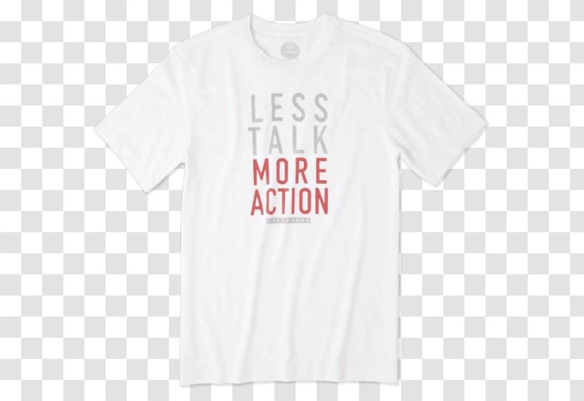 T-shirt Logo Sleeve Font - White - Tshirt Transparent PNG