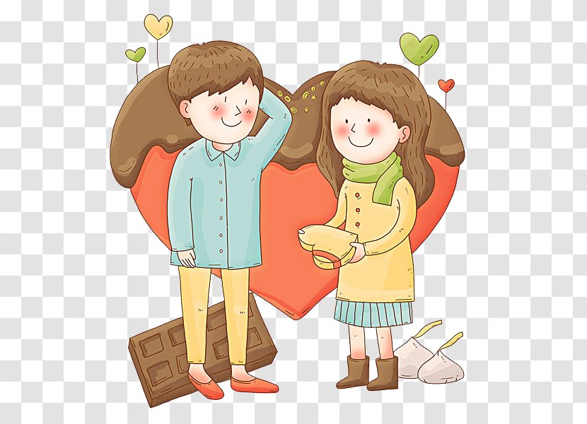 Love Clip Art - Male - Lovely Couple Transparent PNG