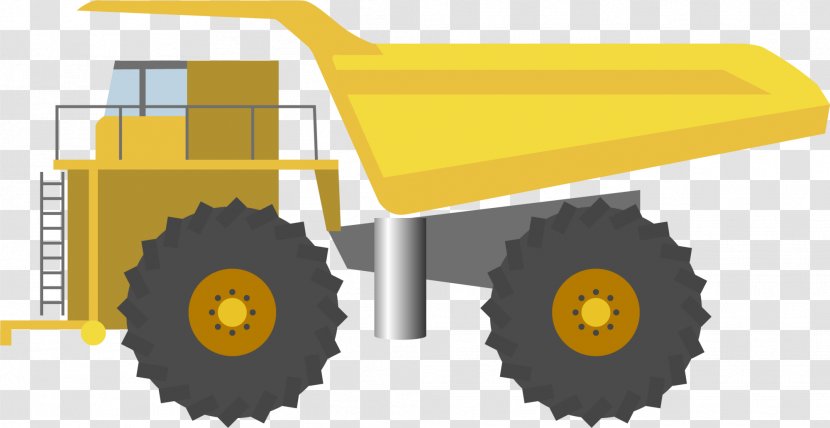 Tractor Drawing Cartoon - Heavy Equipment - Yellow Transparent PNG