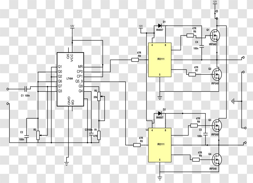 Schematic Editor Electrical Network Circuit Diagram Electronics - Design Transparent PNG