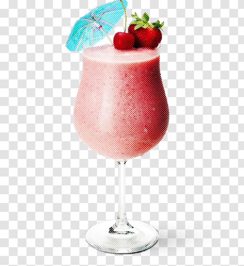 Drink Cocktail Garnish Non-alcoholic Beverage Strawberry Juice Cocktail Transparent PNG