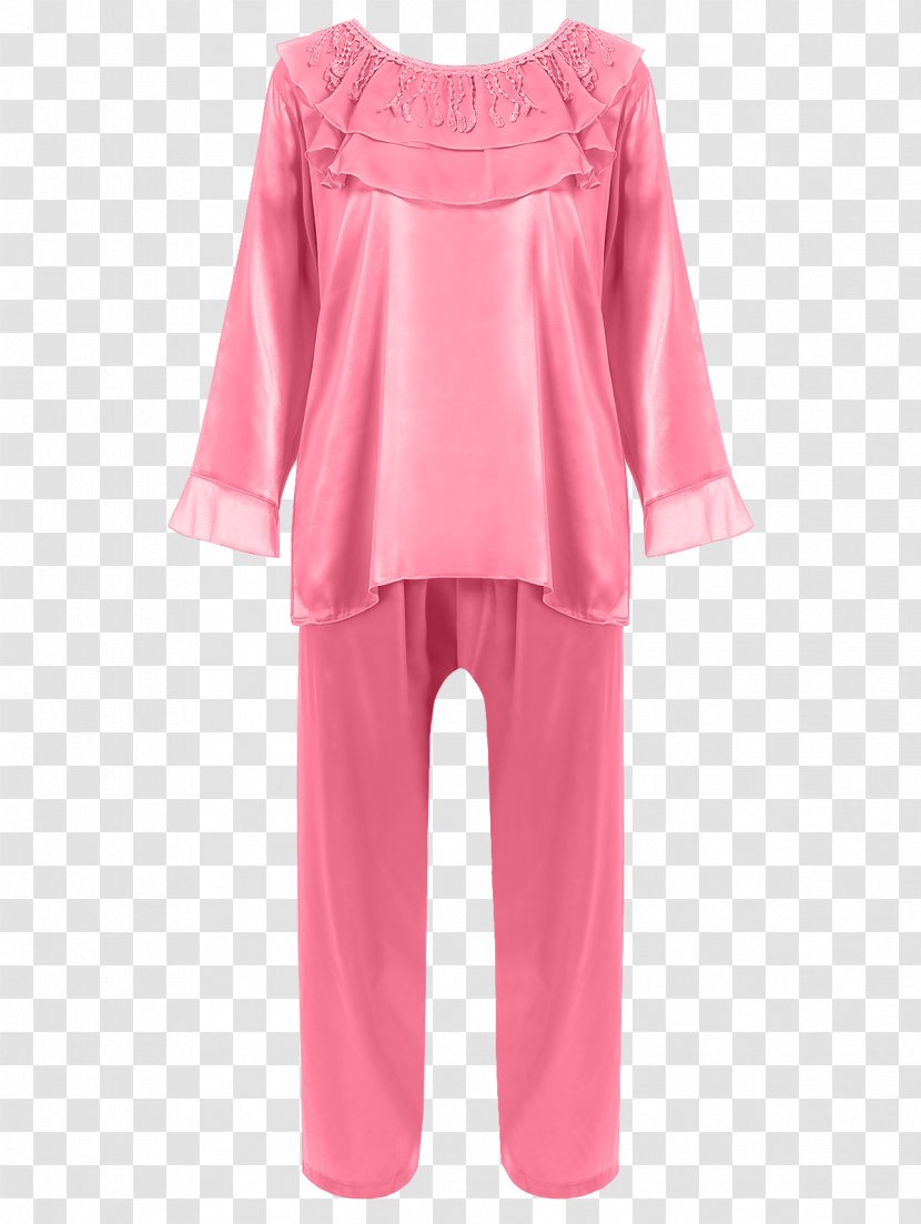 Pajamas Party Dress Silk Pants - Nightshirt Transparent PNG