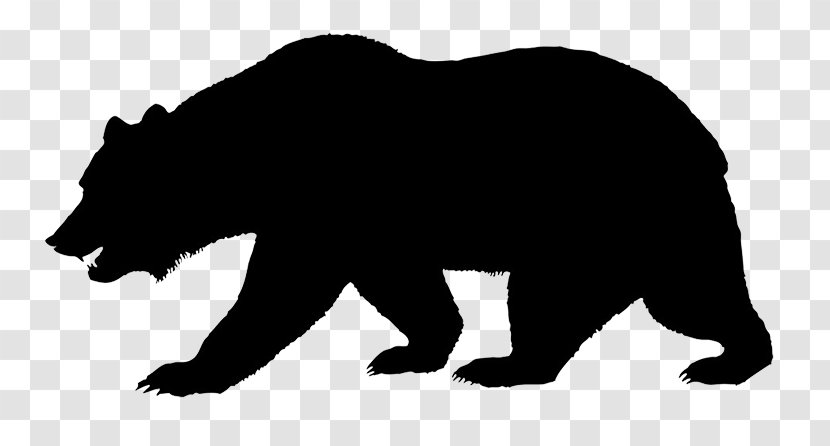 California Grizzly Bear Flag Of Republic - Brown Transparent PNG